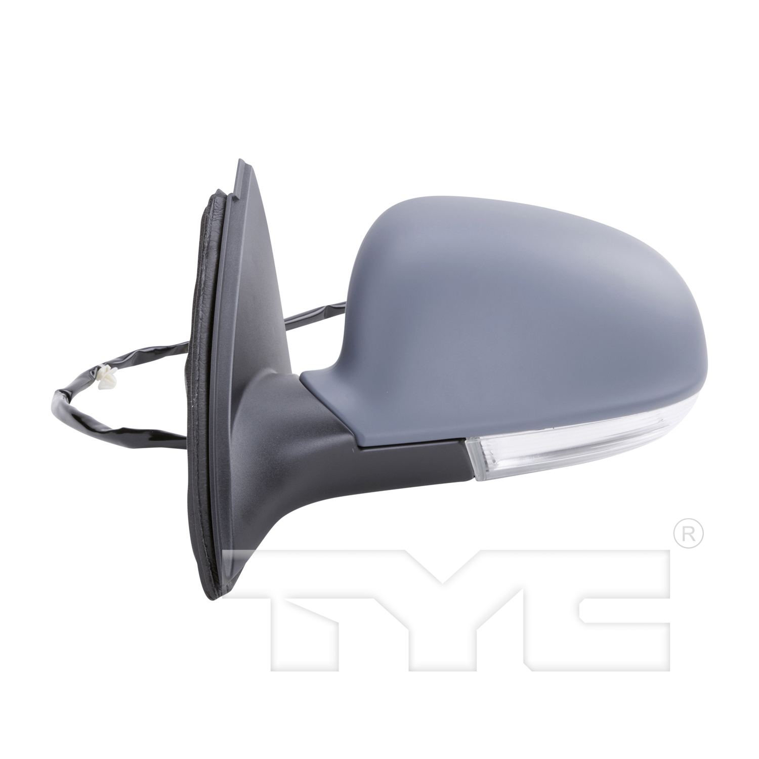Left mirror outside rear view new aftermarket replacement Volkswagen Jetta 2005-2010