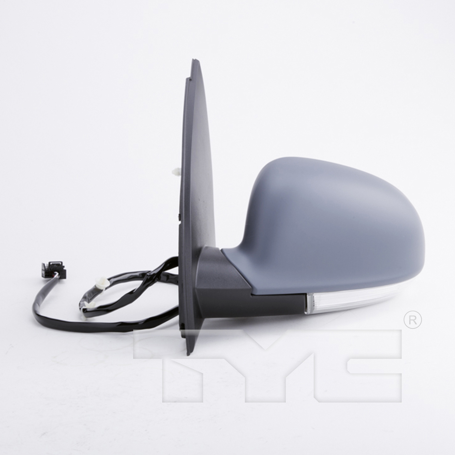 Left mirror outside rear view new aftermarket replacement Volkswagen GTI 2006-2009