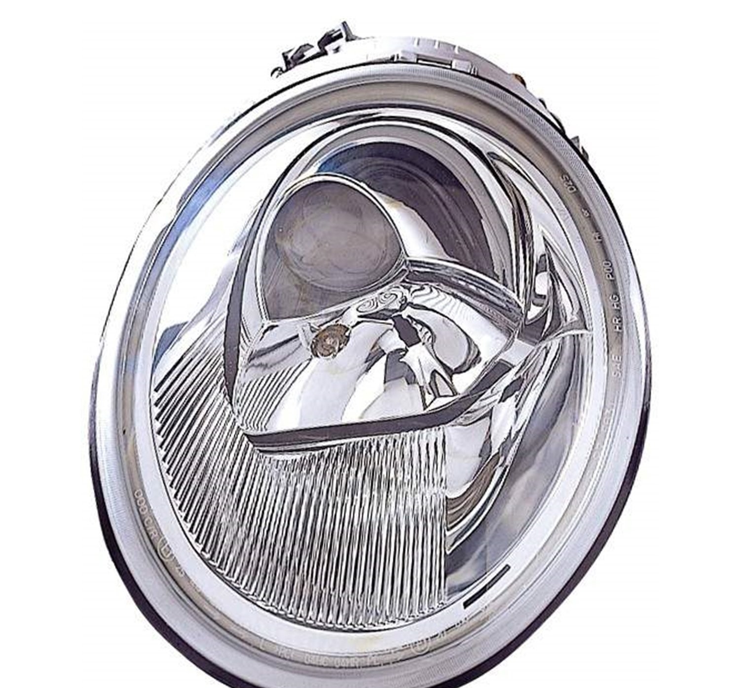 Left headlamp assembly composite new aftermarket replacement Volkswagen Beetle 2002-2005