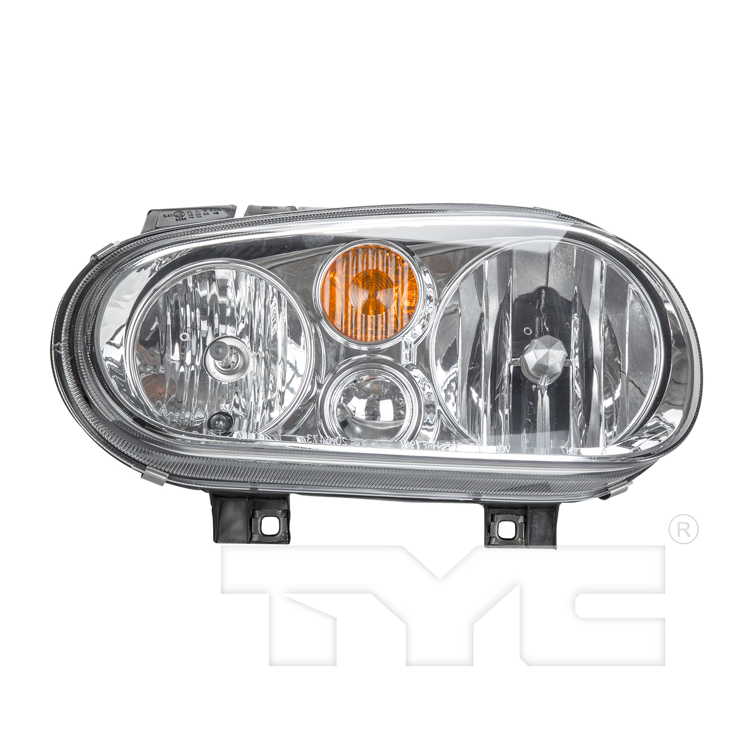 Left headlamp assembly composite new aftermarket replacement Volkswagen Golf 2002-2007