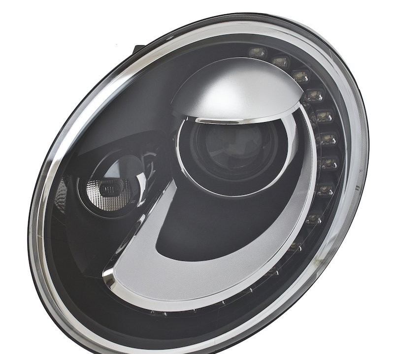 Left headlamp assembly composite new aftermarket replacement Volkswagen Beetle 2014-2019