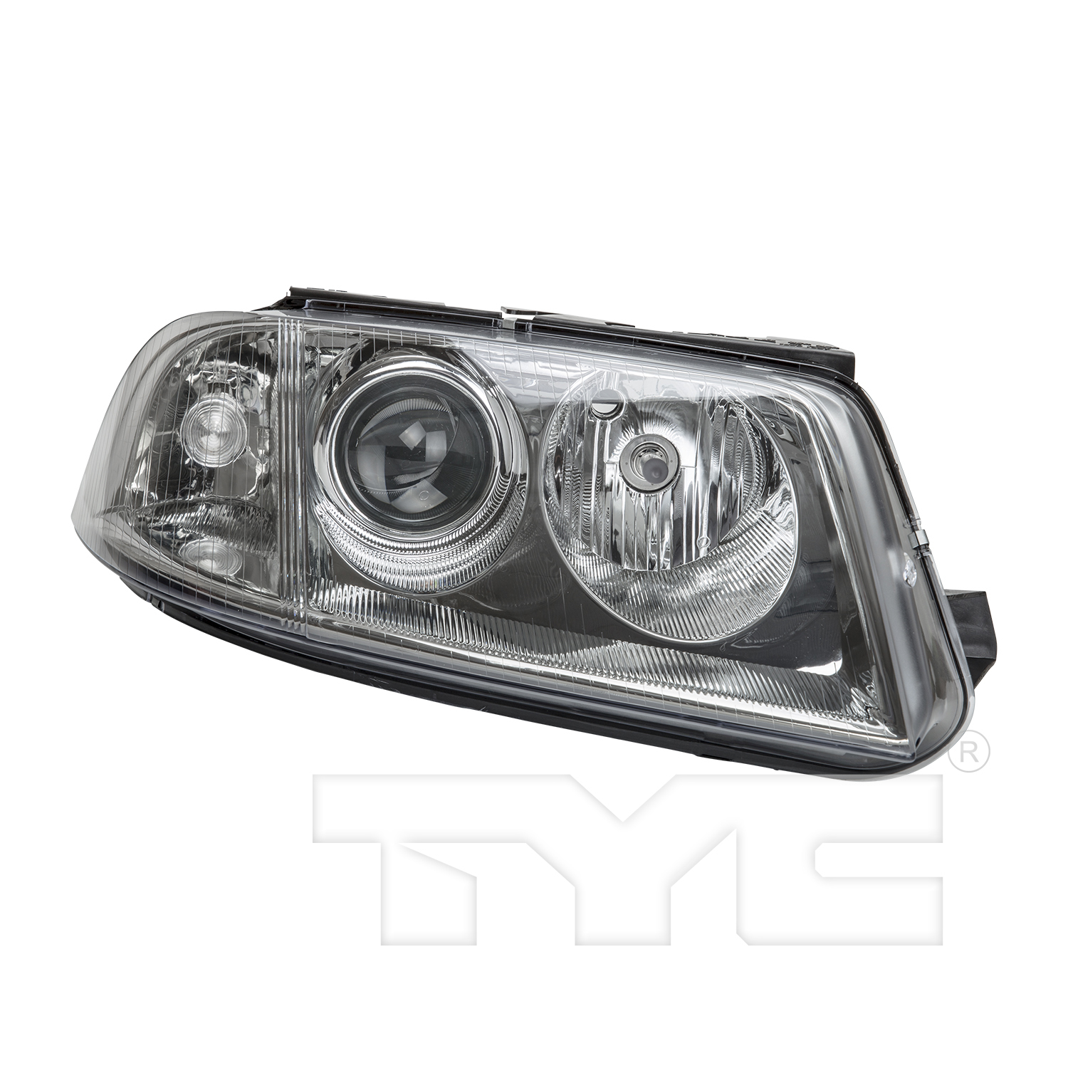 Right headlamp assembly composite new aftermarket replacement Volkswagen Passat 2001-2005