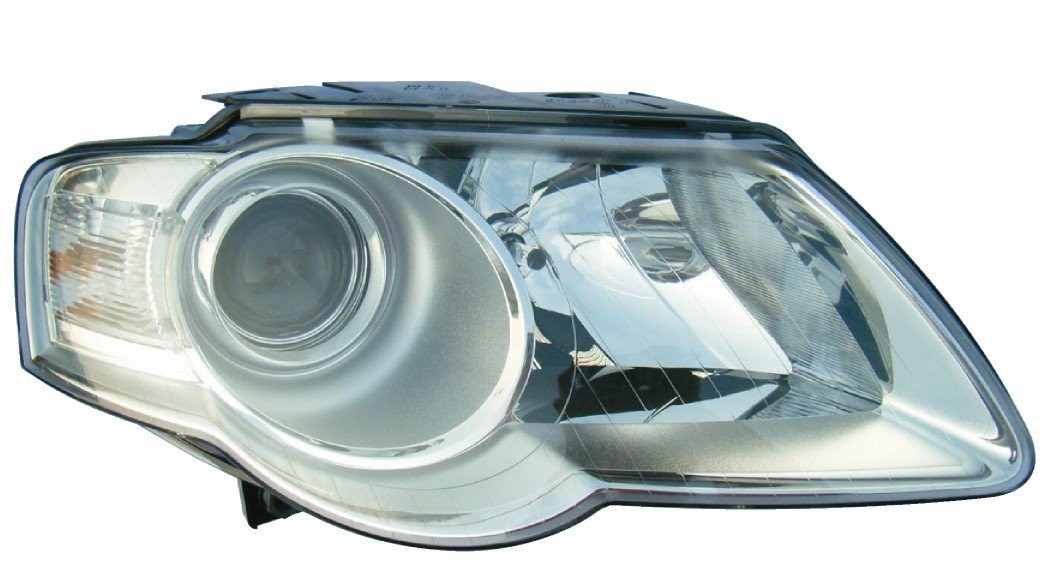 Right headlamp assembly composite new aftermarket replacement Volkswagen Passat 2006-2010