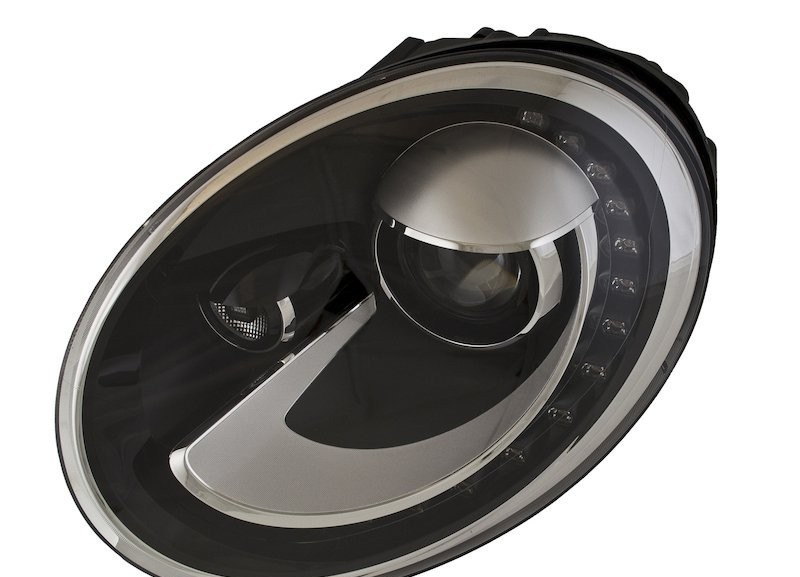 Right headlamp assembly composite used genuine OEM Volkswagen Beetle 2012-2013