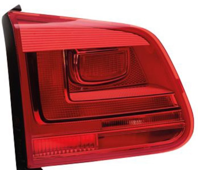Left taillamp assembly inner new aftermarket replacement Volkswagen Tiguan 2012-2017