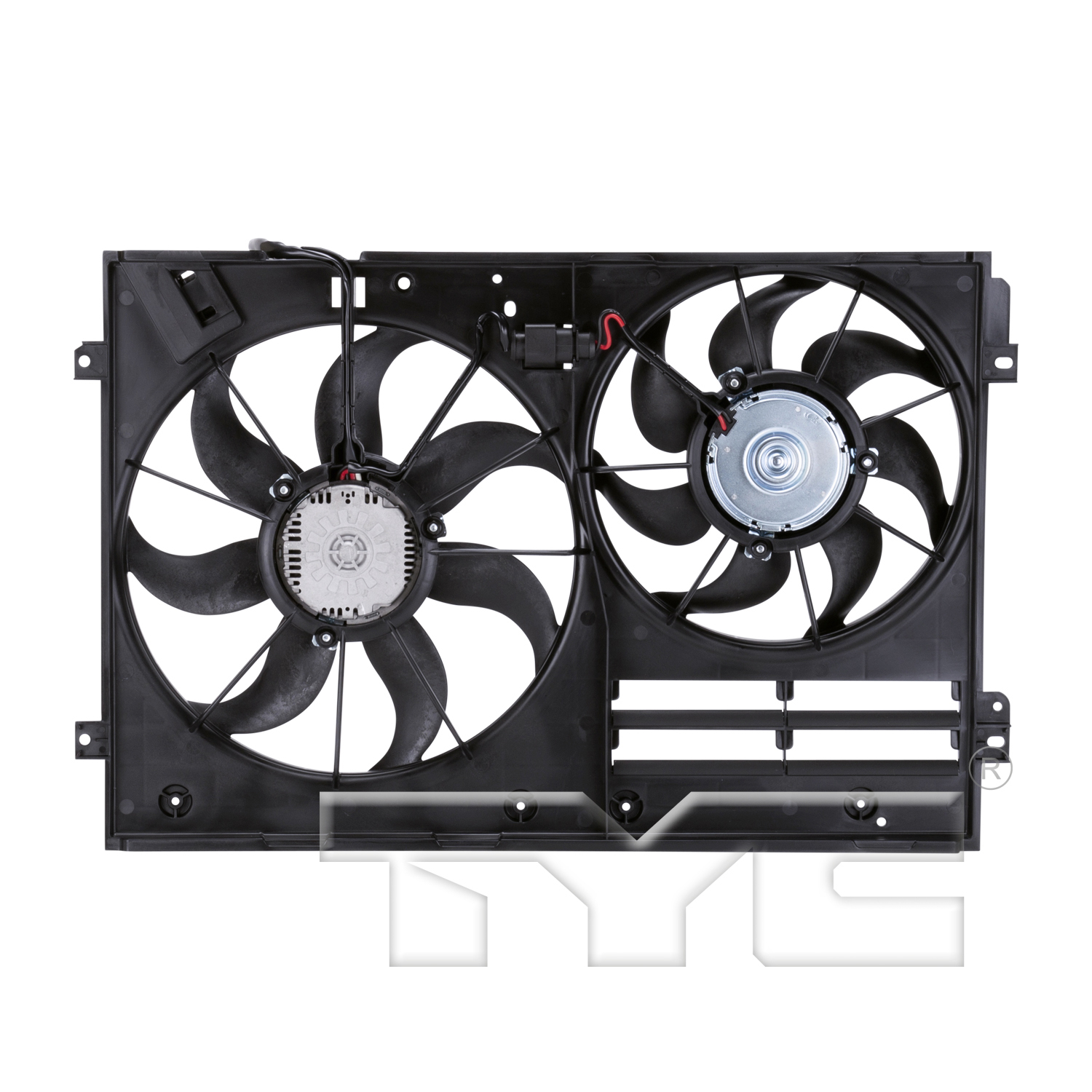 Radiator fan/motor assembly new aftermarket replacement Volkswagen Jetta 2005-2010